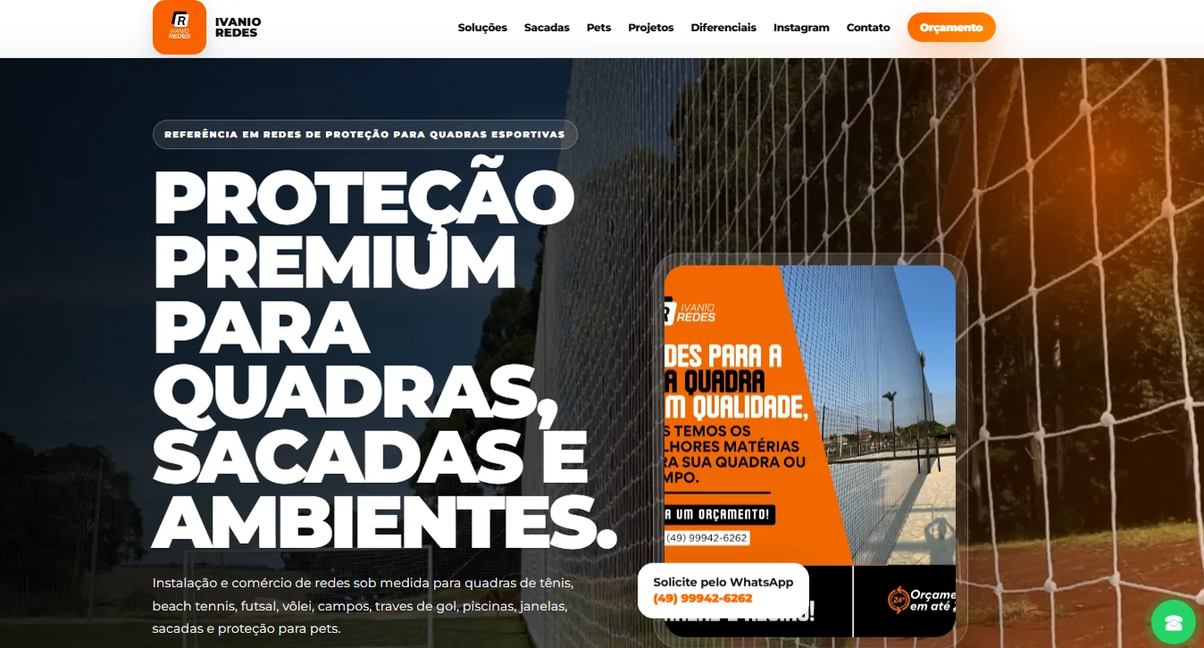Site entregue para Ivanio Redes